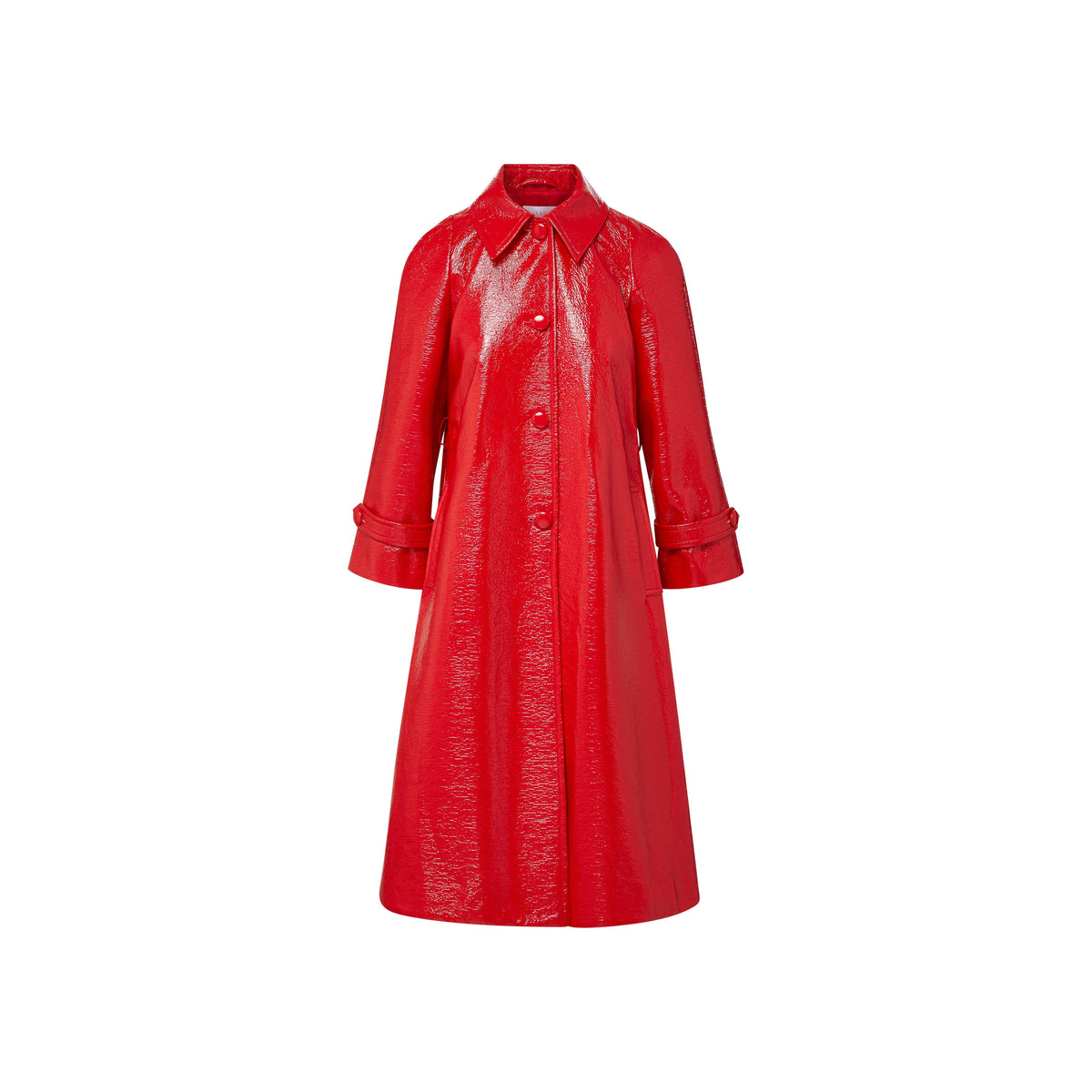 savannah coat in patent – MAE NEW YORK