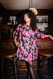 audrey coat in cornelia st. rose brocade