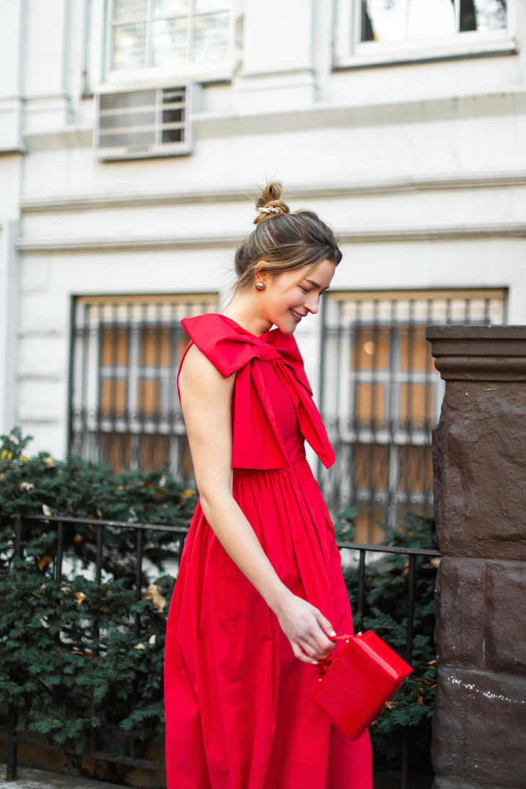 gracie dress in candy red