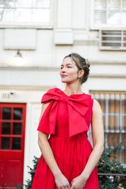 gracie dress in candy red