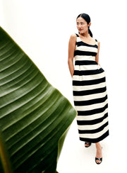 kendall dress in high line stripe