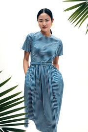 leigh ann dress in stripe