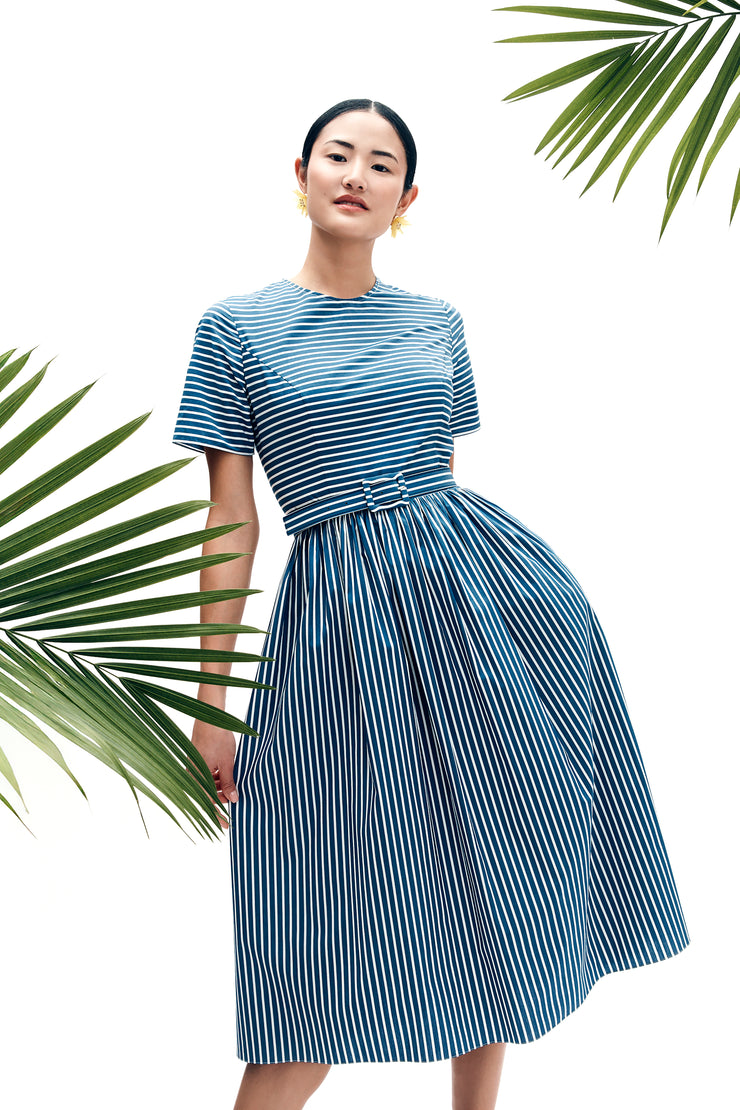 leigh ann dress in stripe