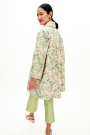 mae x scalamandre goldie coat in jardin de chine