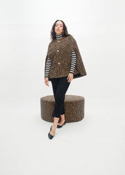 mae x scalamandré selene cape in panthera velvet