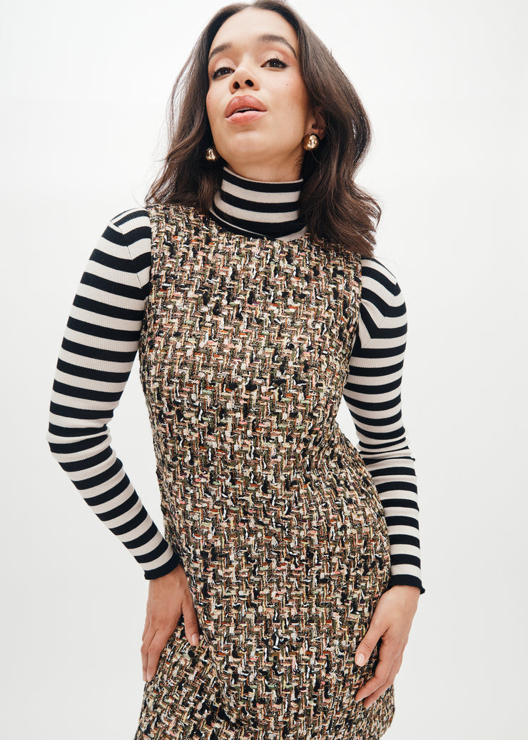 drew dress in gramercy tweed