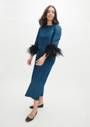 mae x val high rise jess pant in chambray