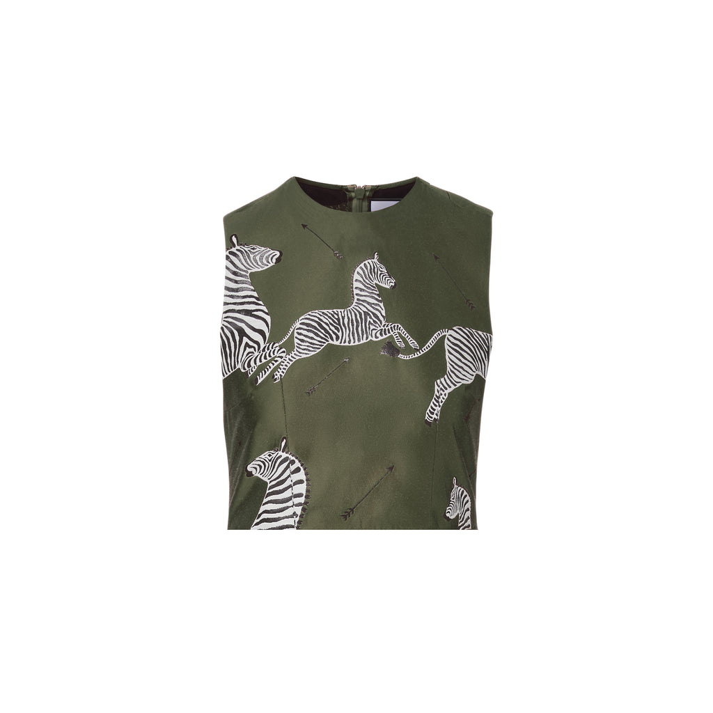 x scalamandre ali top jumping zebras