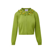 bailey knit jacket with jardin embellishment