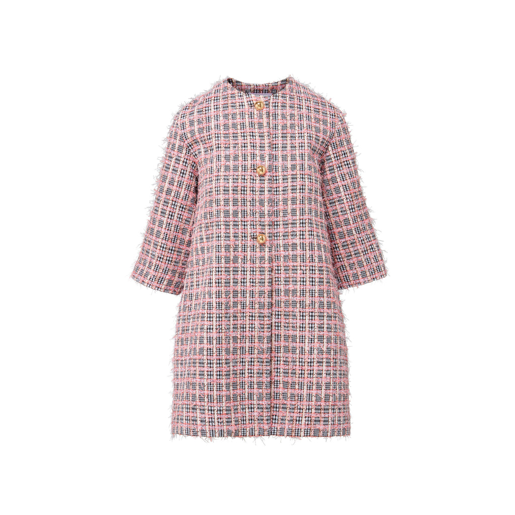 audrey coat eyelash tweed