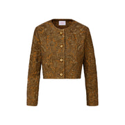 cecilia jacket in bronze brocade