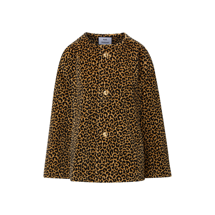 mae x scalamandré selene cape in panthera velvet