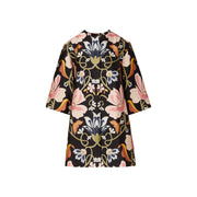 audrey coat in floral vines