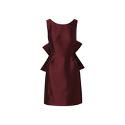 eliza dress in merlot - made to order