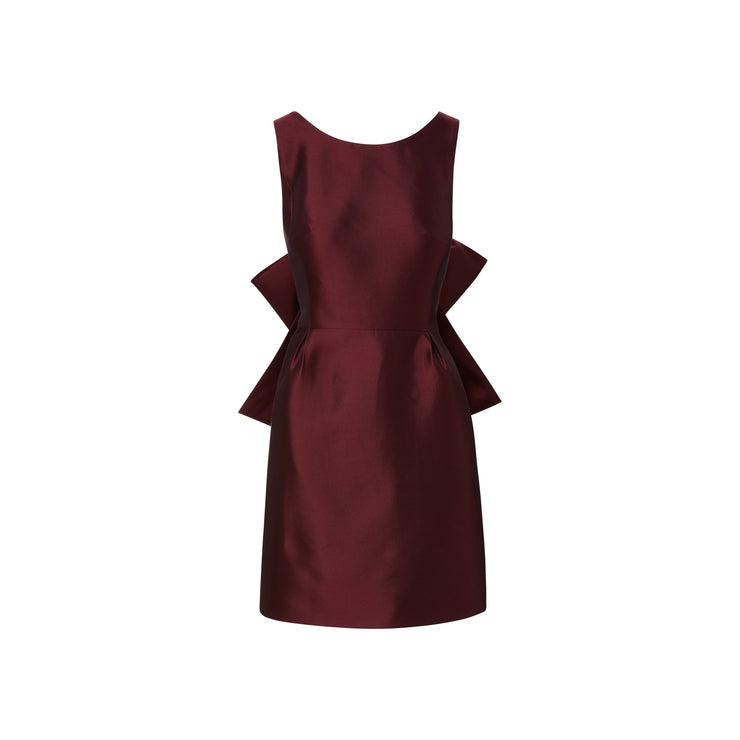 eliza dress in merlot - made to order