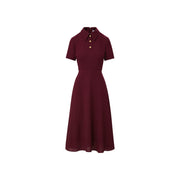 erin dress in merlot