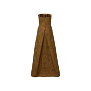 sabrina gown in bronze brocade - made to order