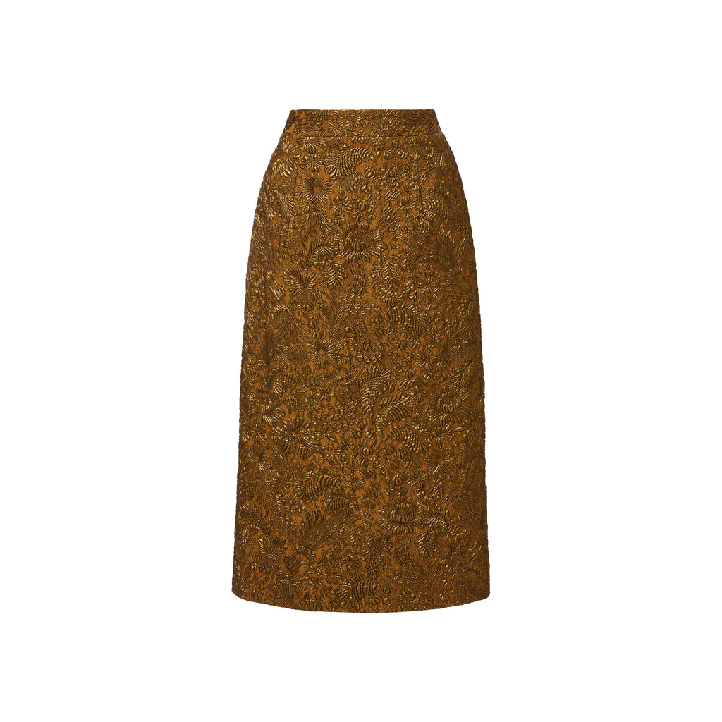 sienna skirt brocade