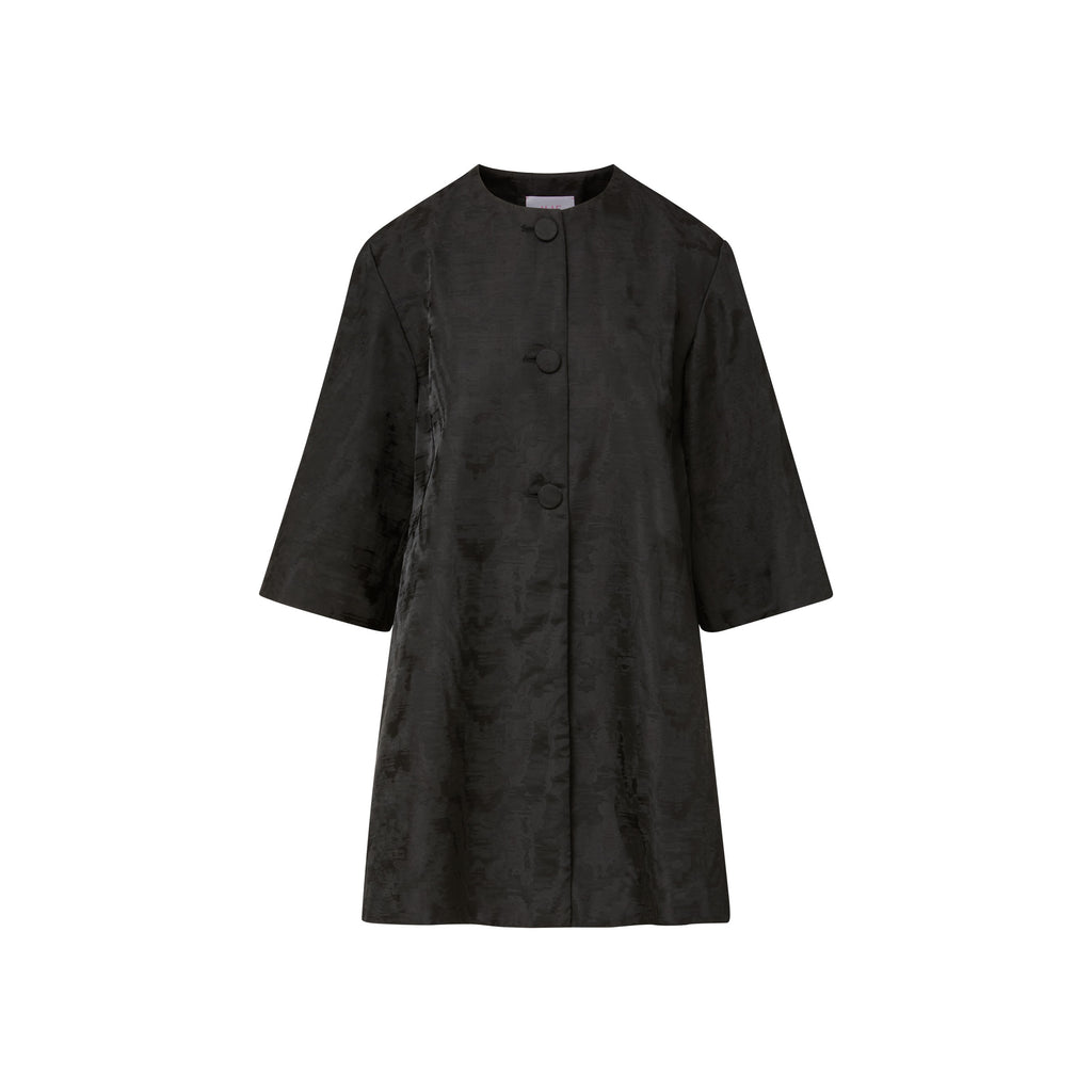 audrey coat watermark jacquard