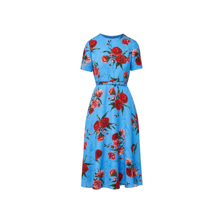 harper dress in chelsea rose brocade 18