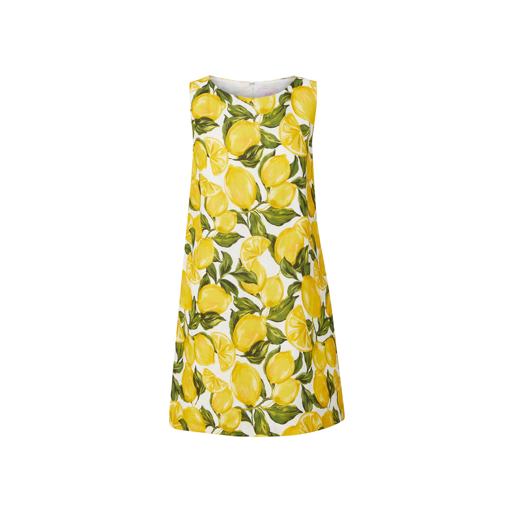 katy dress lemon grove linen