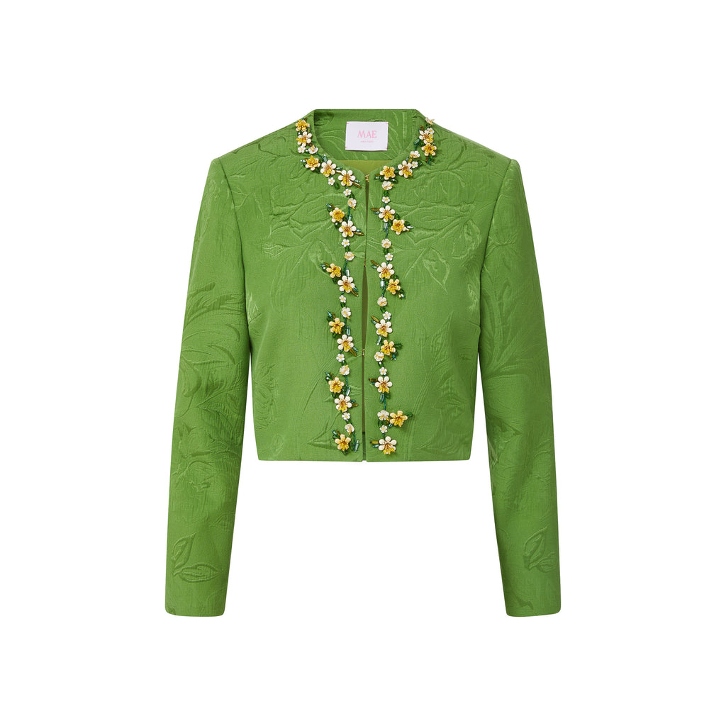 blaire jacket pistachio brocade