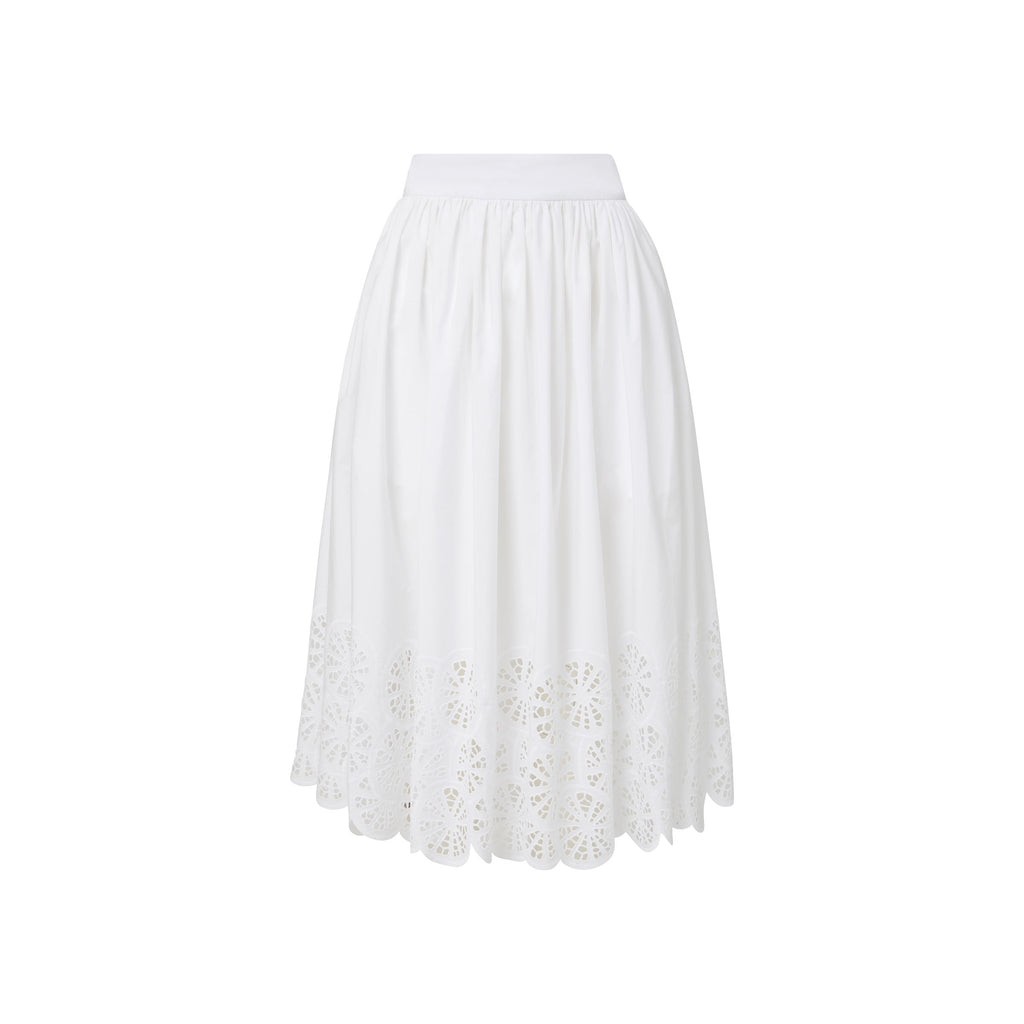 camille skirt lemon slice embroidered cotton