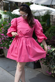 elisha dress in camellia pink
