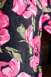 audrey coat in cornelia st. rose brocade