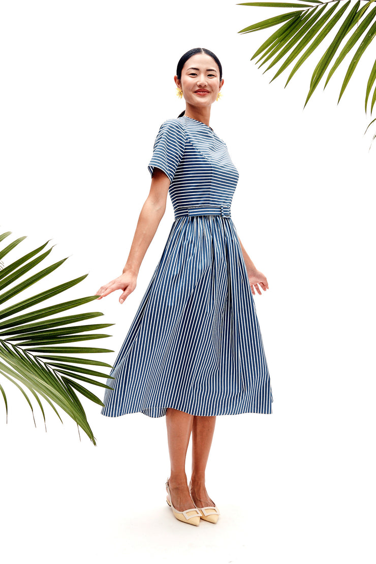 leigh ann dress in stripe