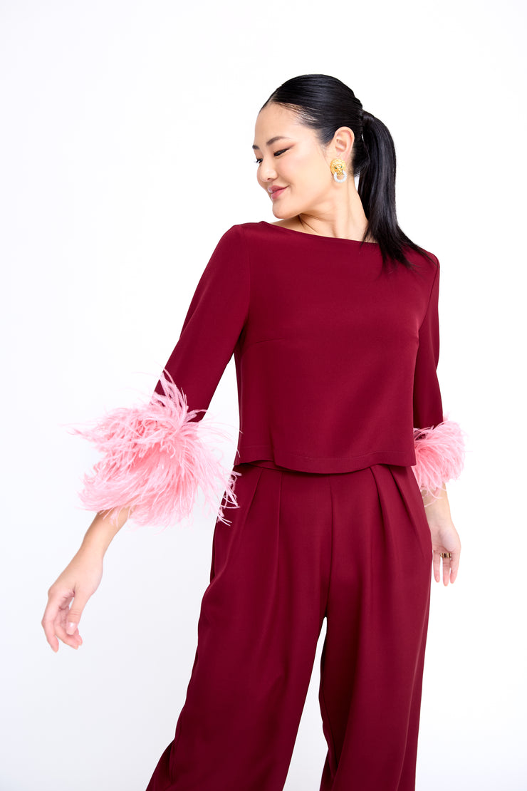 mae x val coco top in bordeaux