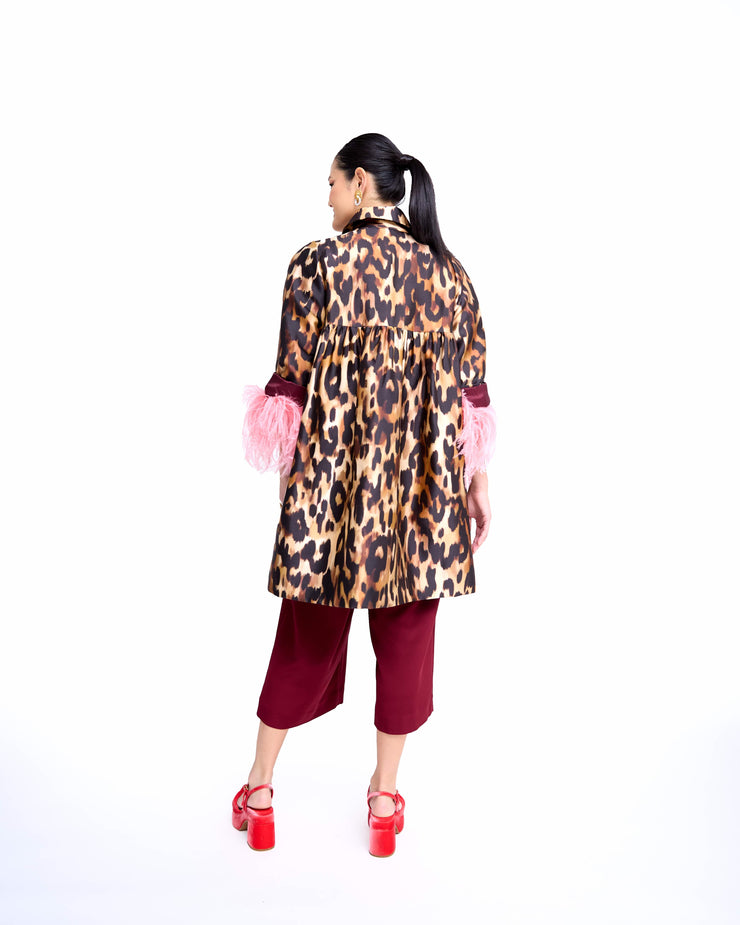 mae x val goldie coat in jaguar - preorder