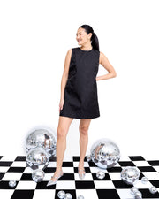 laurel dress in watermark jacquard