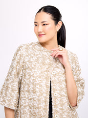 mae x val audrey coat in tinsel tweed