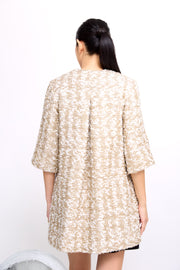 mae x val audrey coat in tinsel tweed