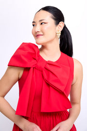 gracie dress in candy red