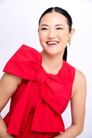 gracie dress in candy red