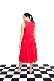 gracie dress in candy red