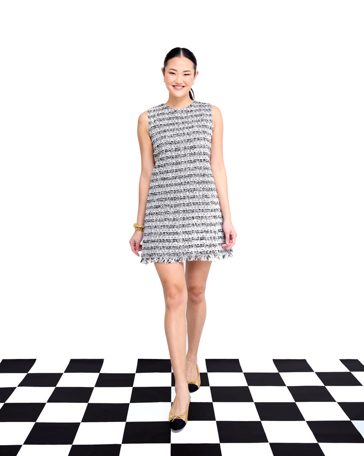 laurel dress in sparkle tweed