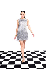 laurel dress in sparkle tweed