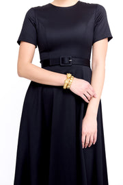 harper dress in stretch wool