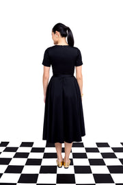 harper dress in stretch wool