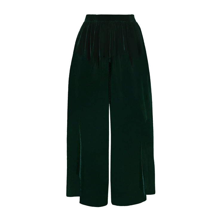 jess pant in green velvet - archive sale