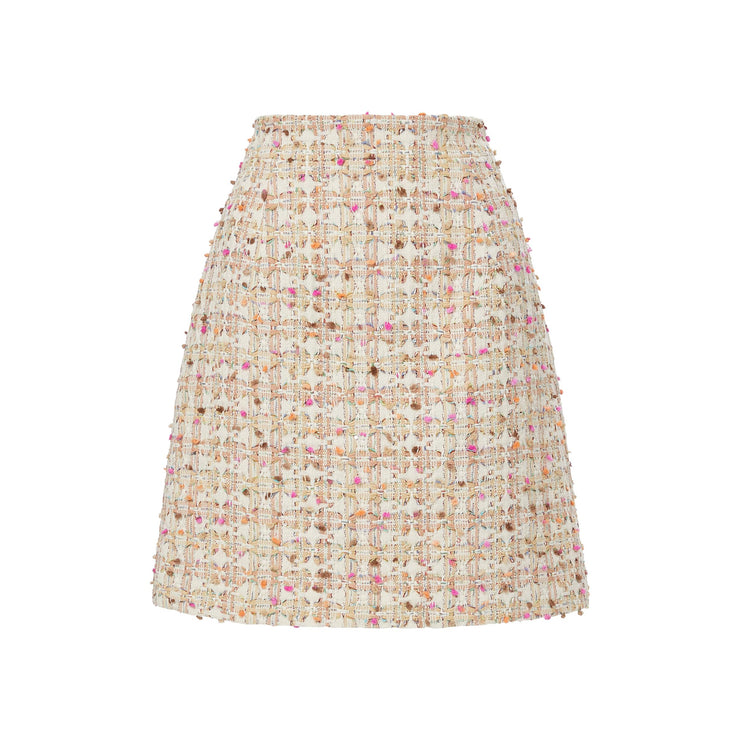clara skirt in pom pom tweed