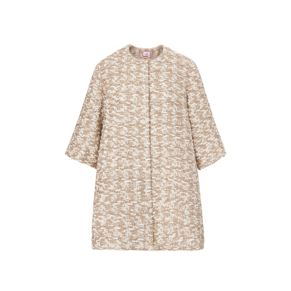 x val audrey coat tinsel tweed