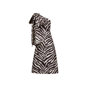 rita gown in watercolor zebra - made to order