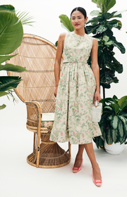 mae x scalamandre sadie dress in jardin de chine