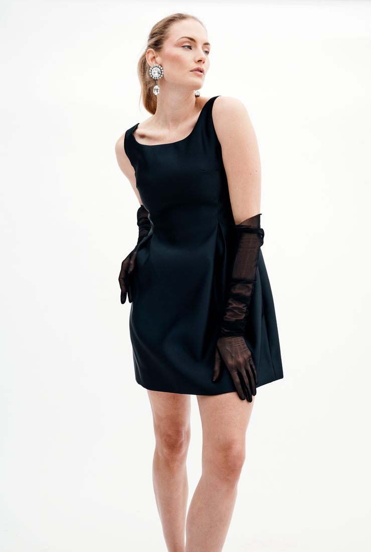 kendra dress in black - made to order