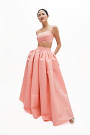 lilah skirt in silk faille