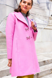 olivia coat in mae pink